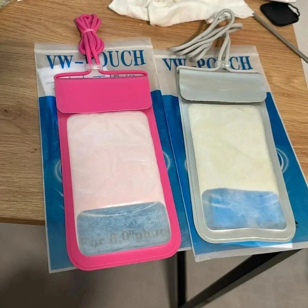 🔥 4 for $20 DEAL 🔥Waterproof Phone Pouch | Pink or White | Beach & Pool Ready